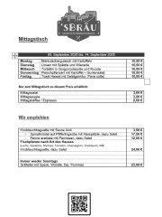 Mittagstisch KW 37